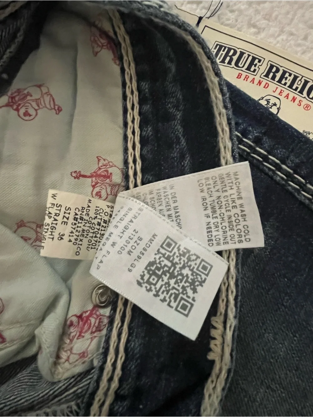 True Religion Mega T Straight Leg Jeans
